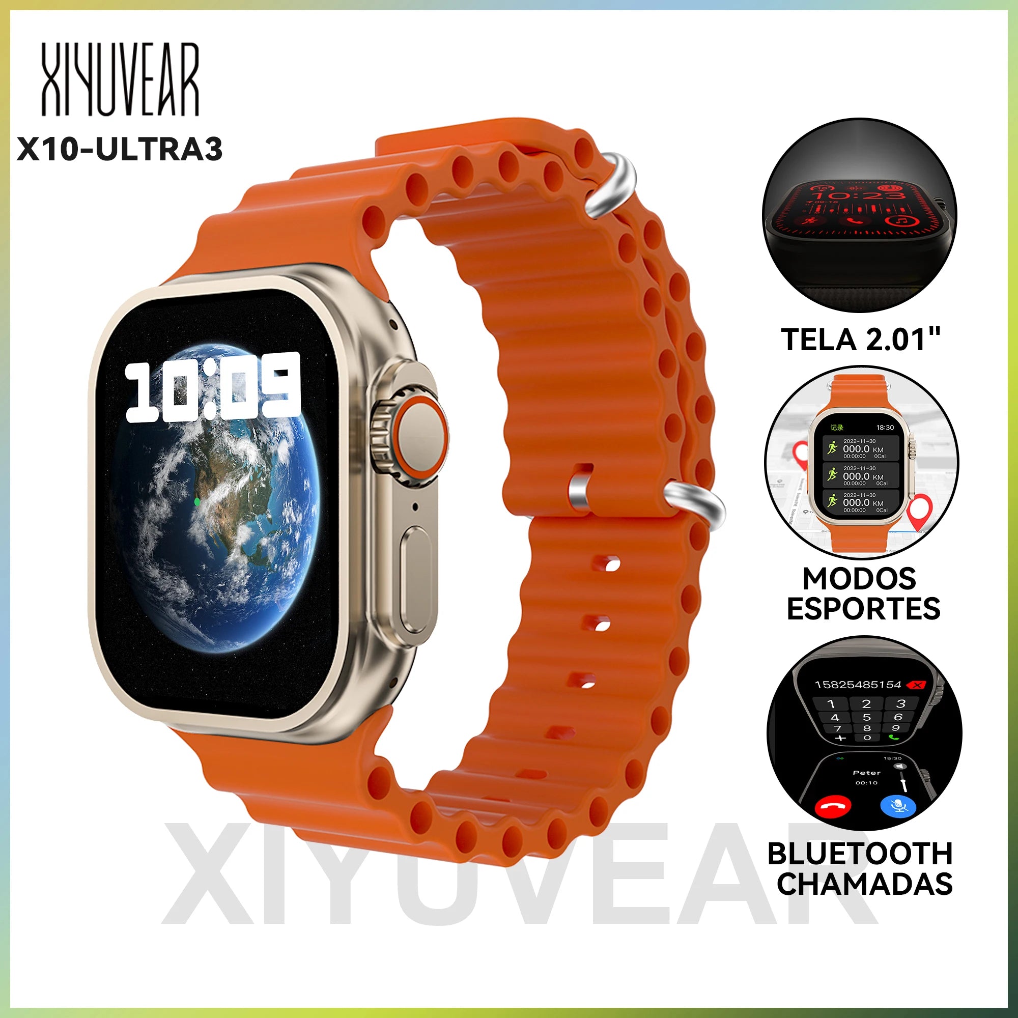 Smartwatch Pantalla Táctil Multideporte
