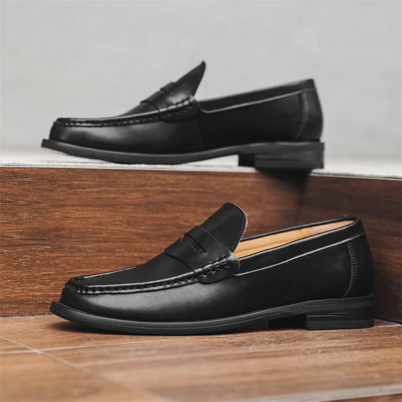 Mocasines de Conducción Slip-On de Cuero PU