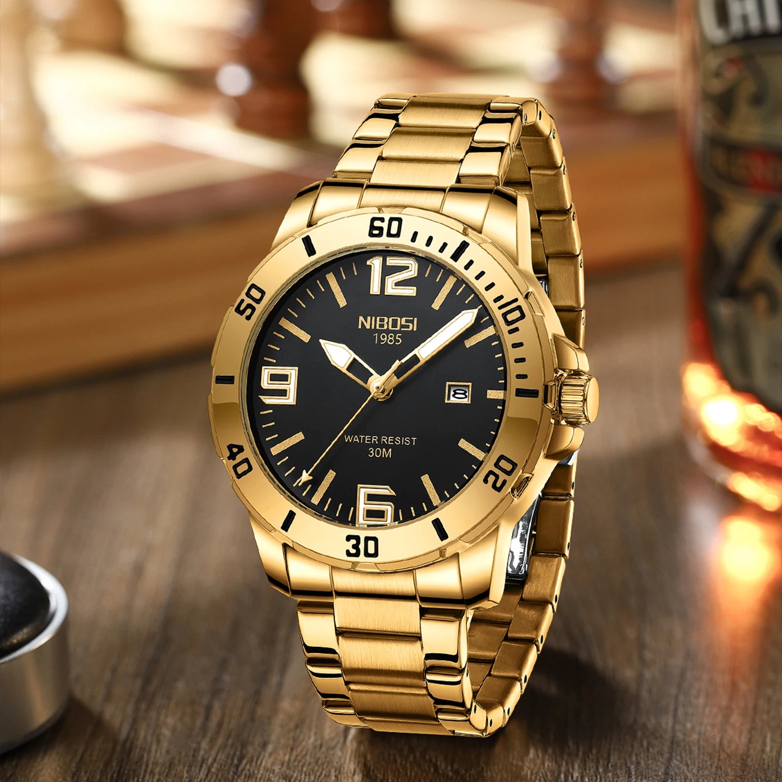 Reloj de Cuarzo de Acero Inoxidable Premium