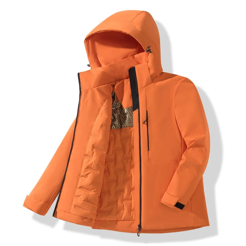 Campera Rompeviento Impermeable de Polar