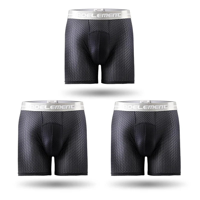 Pack de Boxers Largos Deportivos de Seda de Hielo
