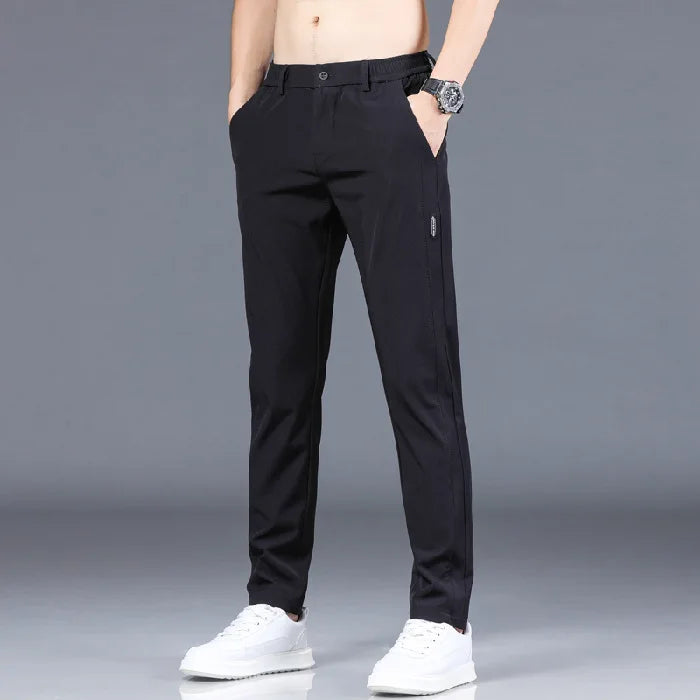 Pantalón de Seda de Hielo Elastizado