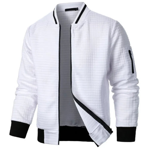 Campera Bomber con Cierre Cuello Mao