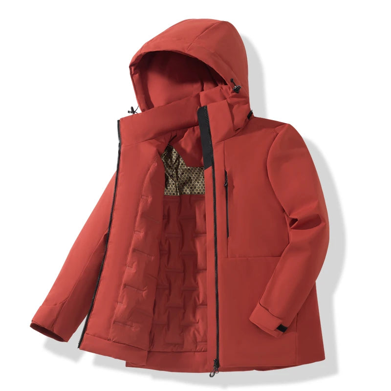 Campera Rompeviento Impermeable de Polar