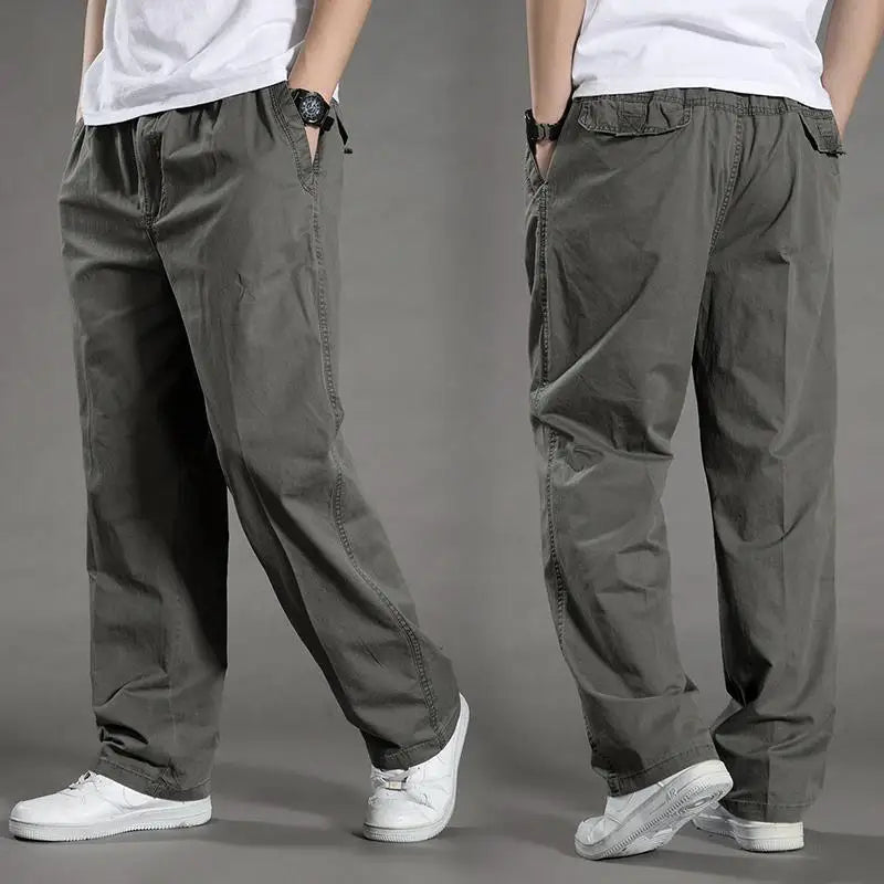 Pantalón de Algodón Casual Recto