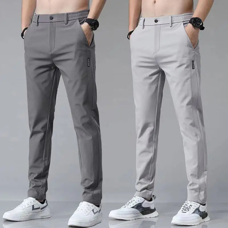 Pantalón de Seda de Hielo Elastizado