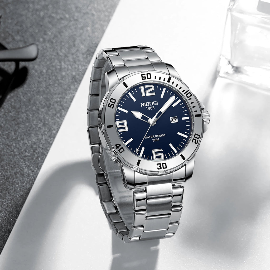 Reloj de Cuarzo de Acero Inoxidable Premium