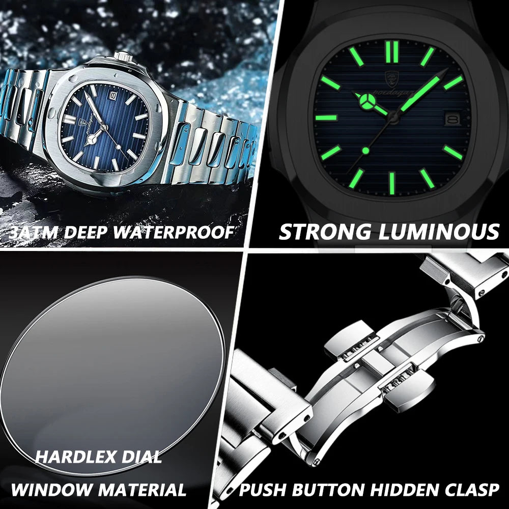 Reloj de Cuarzo Cuadrado Business