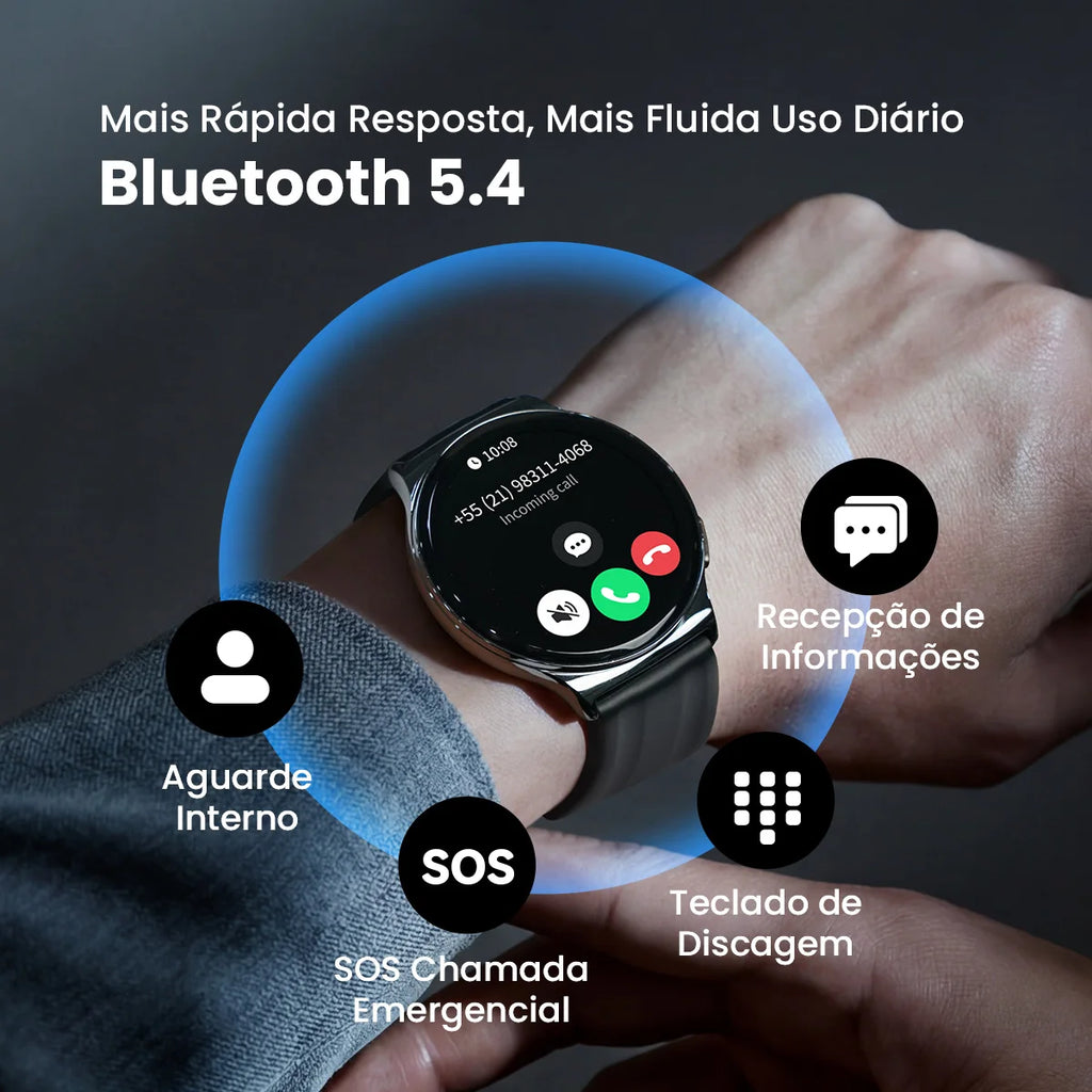 Smartwatch AMOLED Monitor de Salud