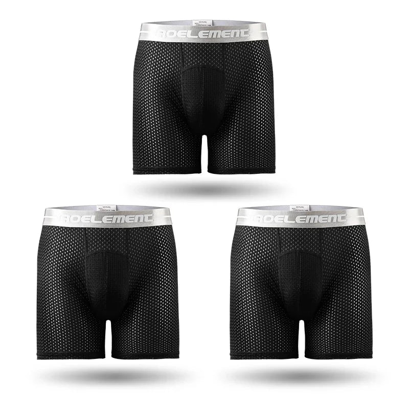 Pack de Boxers Largos Deportivos de Seda de Hielo