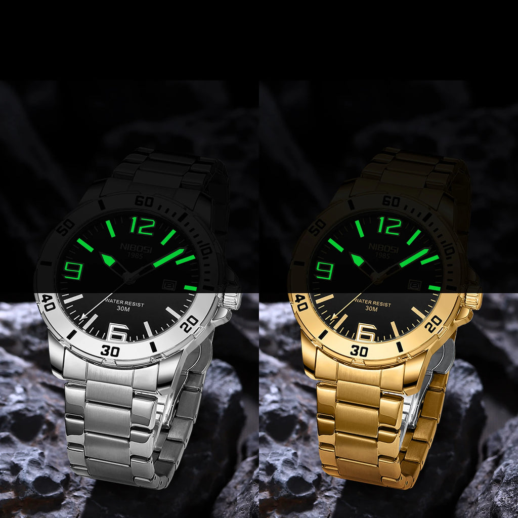 Reloj de Cuarzo de Acero Inoxidable Premium