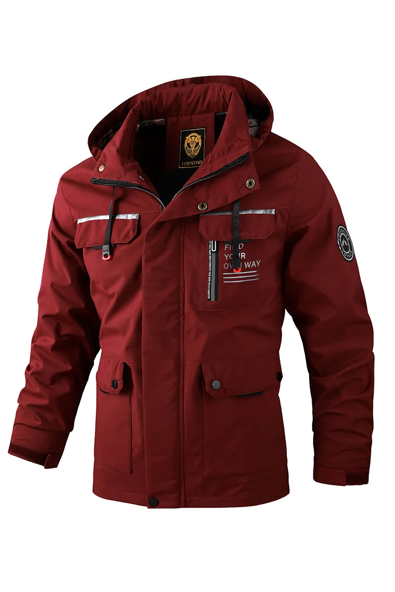 Campera Rompeviento con Capucha Soft Shell