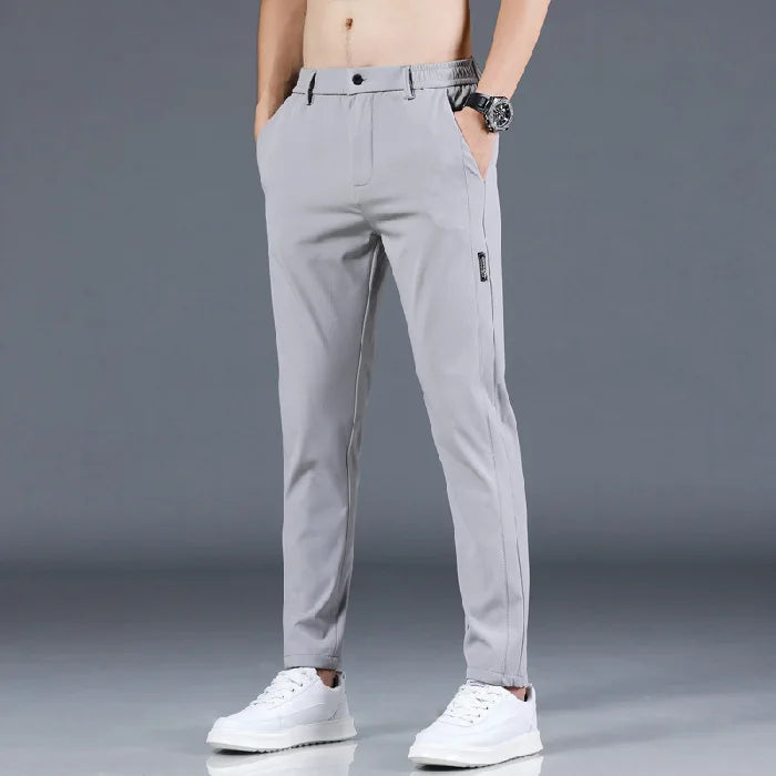 Pantalón de Seda de Hielo Elastizado