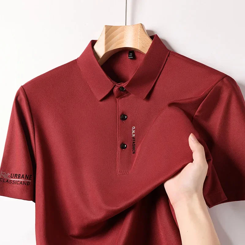 Hombre S Business Casual Corta Sleeved Camisa