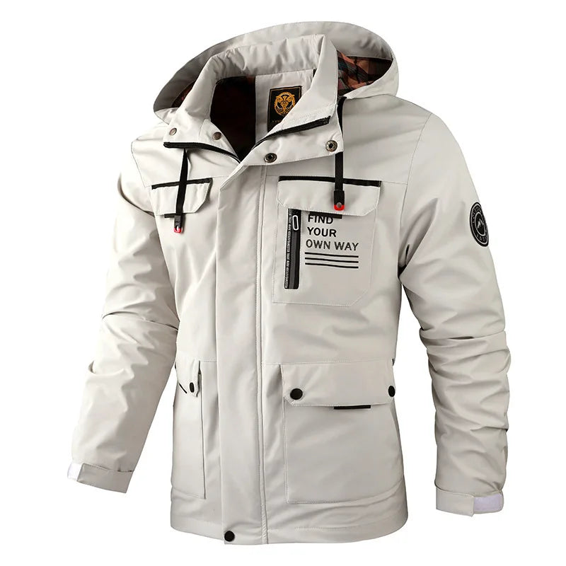 Campera Rompeviento con Capucha Soft Shell