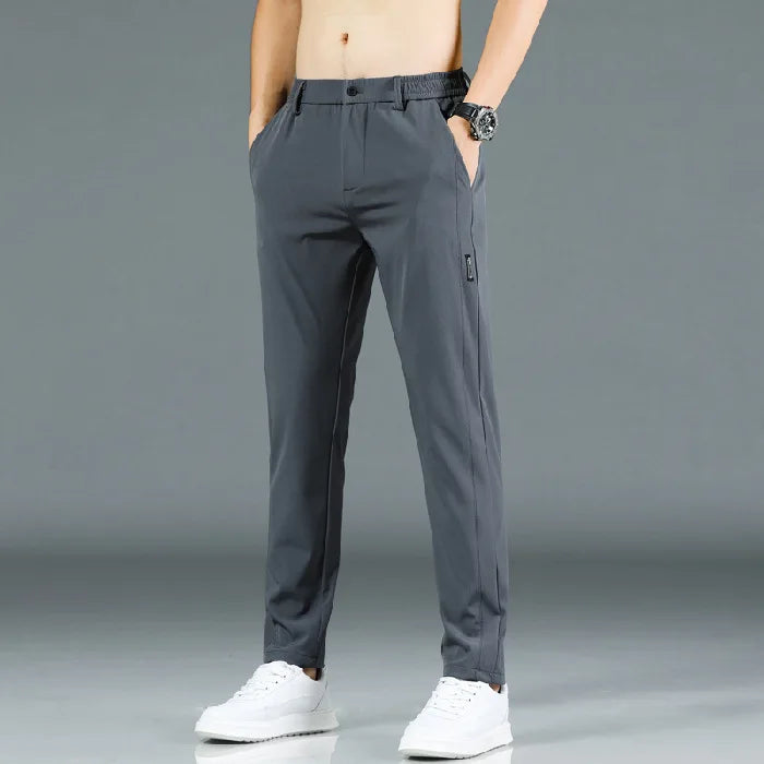 Pantalón de Seda de Hielo Elastizado